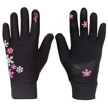 Puzzle WS children's gloves black-pink