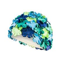 Bloom swimming cap blue-green