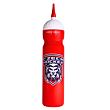 Czech Lion sports bottle with straw red