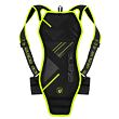 Spine back protector black-yellow fluo